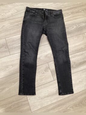 Hollister Men's Skinny Jeans - Washed Black charcoal 31x30